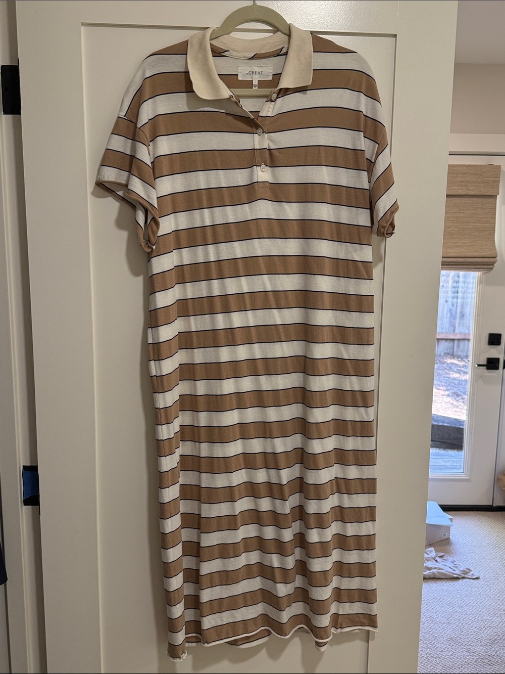 The GREAT. Striped Polo Dress sz 1